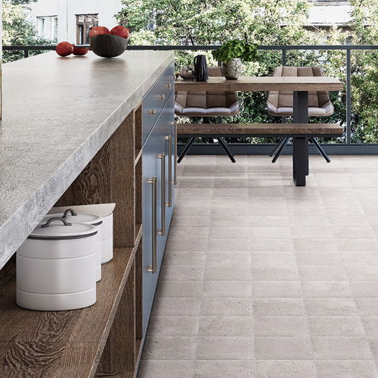 White Bali Stone Porcelain Tile 20 x 20cm-Delforno
