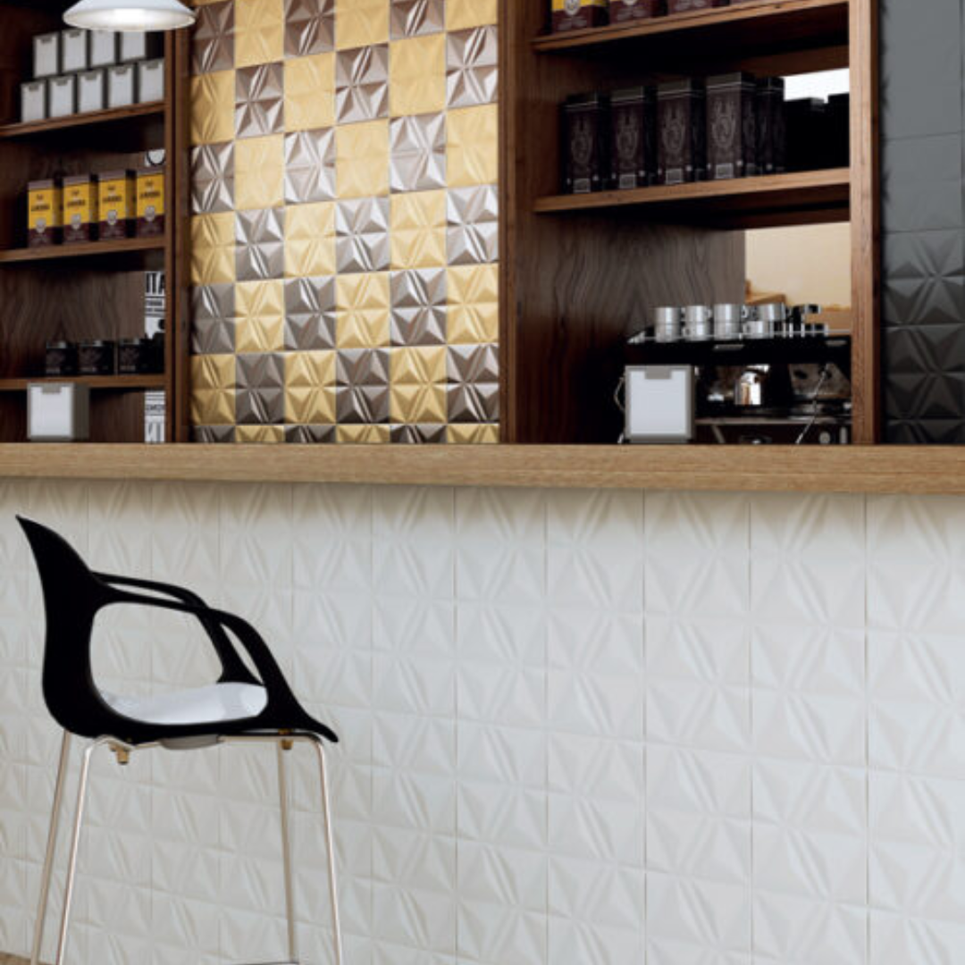Opal White Ceramic Tile 20 x 20cm