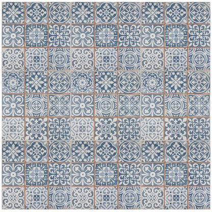 FS Faenza-A Blue Ceramic Tile 33 x 33cm-Delforno