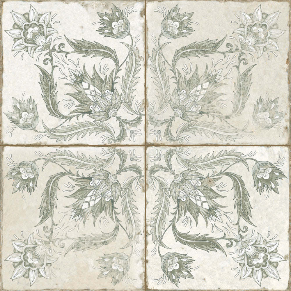Fs Ivy Sage Ceramic Tile 45 x 45cm