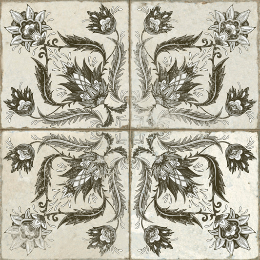 Fs Ivy Black Ceramic Tile 45 x 45cm-Peronda-Delforno
