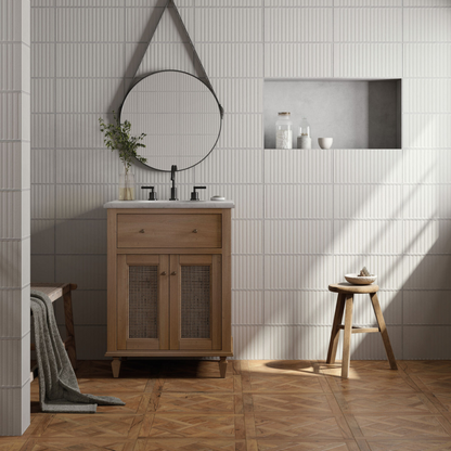 FS Loft White Ceramic Tile 20 x 40cm-Peronda-Delforno