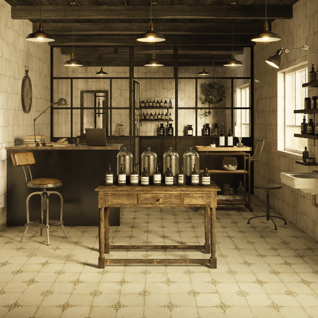 FS Workshop Marigold Ceramic Tile 45 x 45cm-Delforno