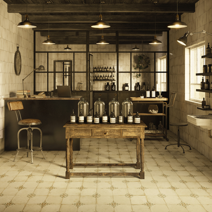 FS Workshop Marigold Ceramic Tile 45 x 45cm-Delforno