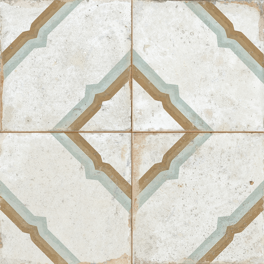 FS Workshop Caribbean Ceramic Tile 45 x 45cm-Delforno