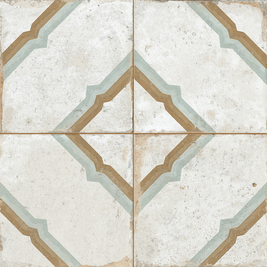 FS Workshop Caribbean Ceramic Tile 45 x 45cm-Delforno