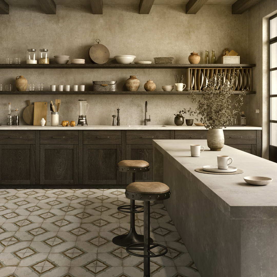 FS Workshop Caribbean Ceramic Tile 45 x 45cm-Delforno