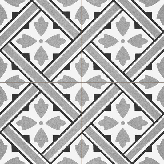 Howard Grey 45cm x 45cm Porcelain Tile-Delforno
