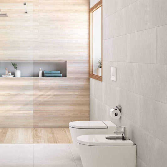 Weekend Arena Concrete Effect Porcelain Tile 30 x 90.2cm-Roca-Delforno