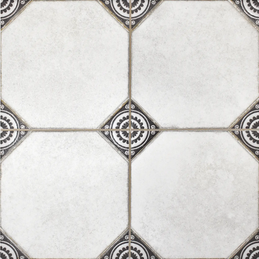 Leeds Black Porcelain Tile 33.3 x 33.3cm-Delforno