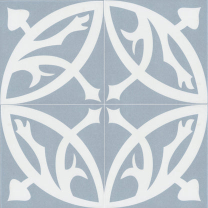 Zelie Blue Porcelain Tile 20 x 20cm