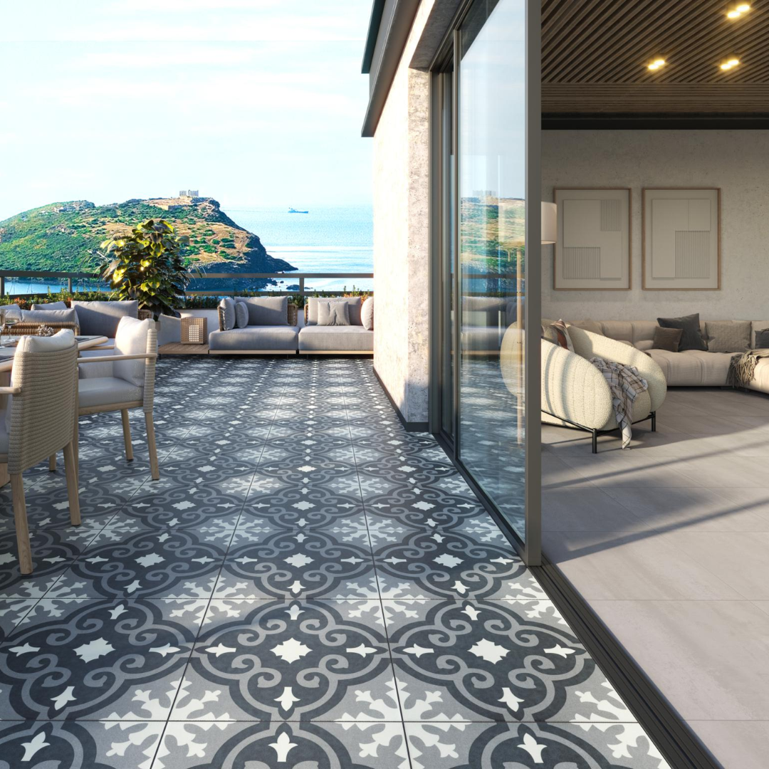 Theo Rectified Porcelain Tile 60x60x2cm