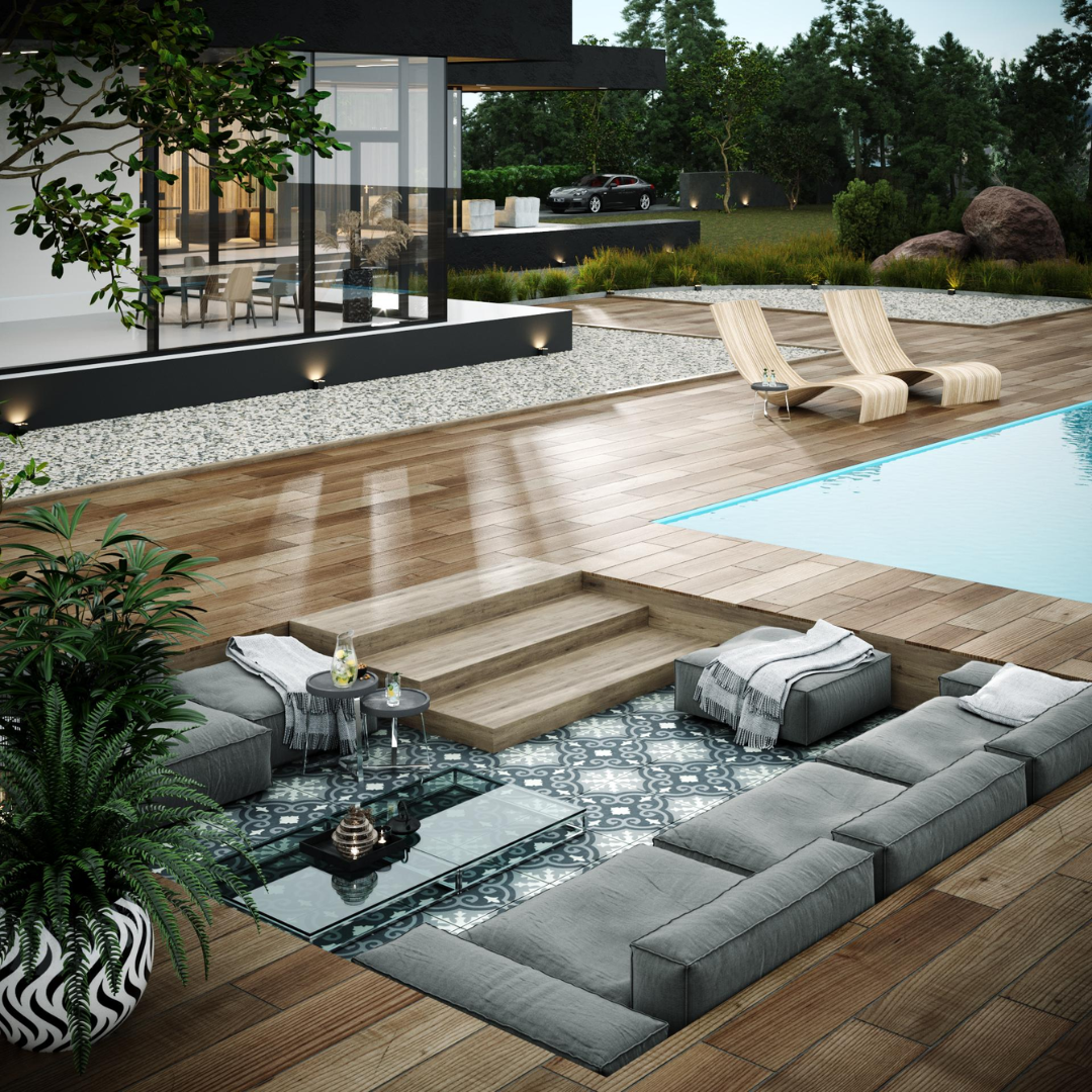 Theo Rectified Porcelain Tile 60x60x2cm