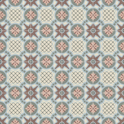 Authentic Pattern Hubert Porcelain Tile 15 x 15cm