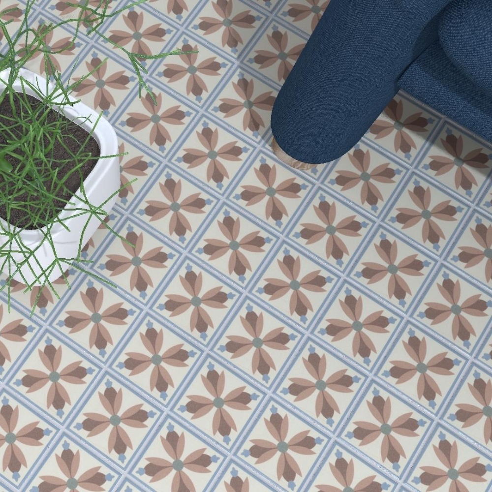 BH Fiona Coin Porcelain Tile 7.5 x 7.5cm