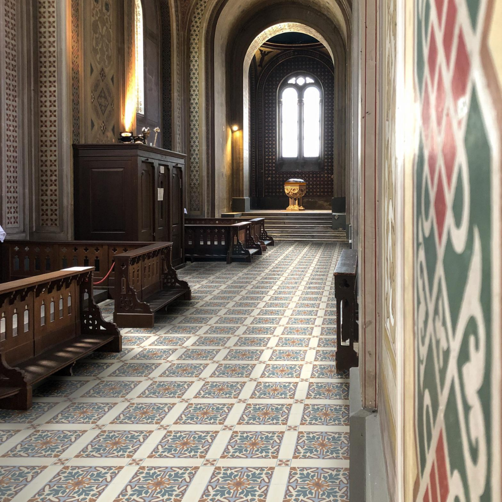 BH Fiona Coin Porcelain Tile 7.5 x 7.5cm