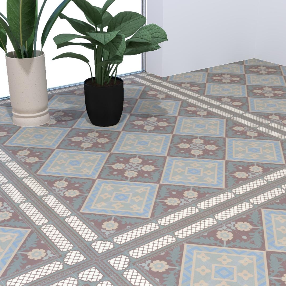 BH Beatrice Coin Porcelain Tile 7.5 x 7.5cm