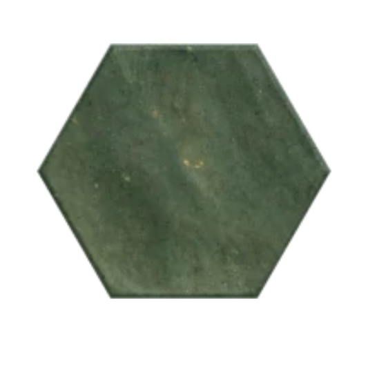Hope Olive Matt Hexagon Porcelain Tile 15 x 17.3cm