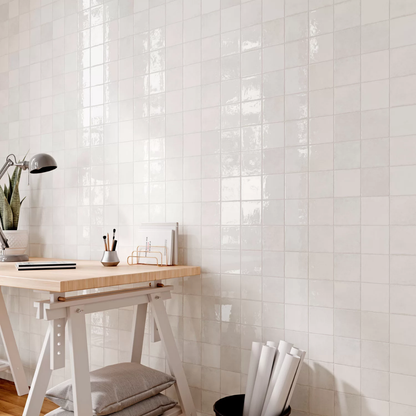Bright Talco Porcelain Tile 10 x 20cm