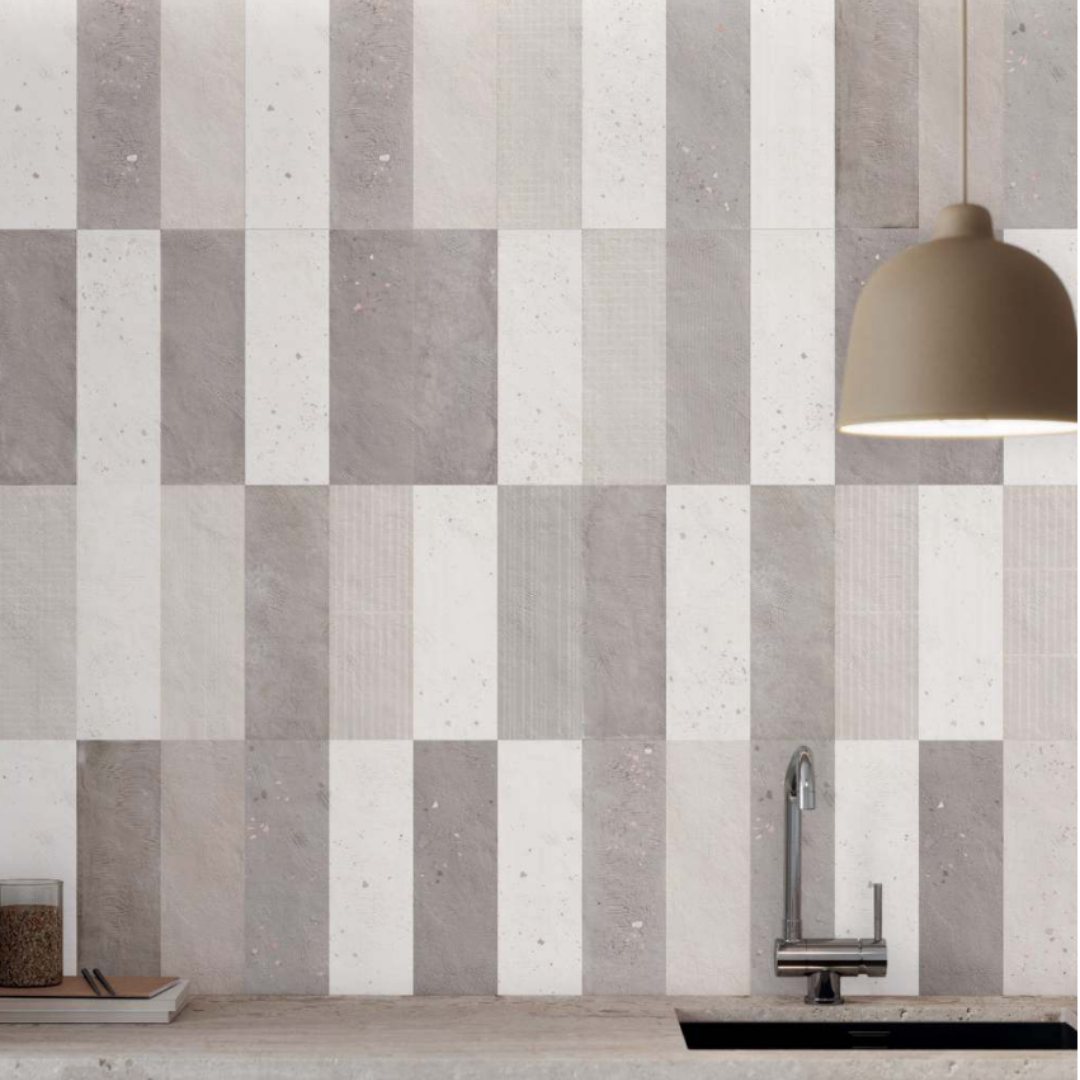 Watercolour Mud Concrete Tile 33 x 100cm