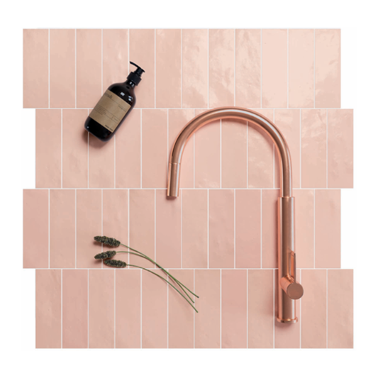 Safi Pink Ceramic Tile 5.2 x 16cm