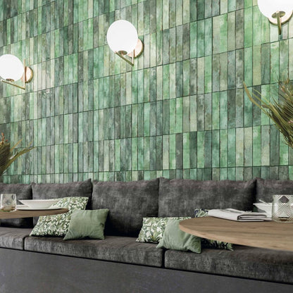 Enamel Moss Wall Tile 5cm x 25cm-Delforno