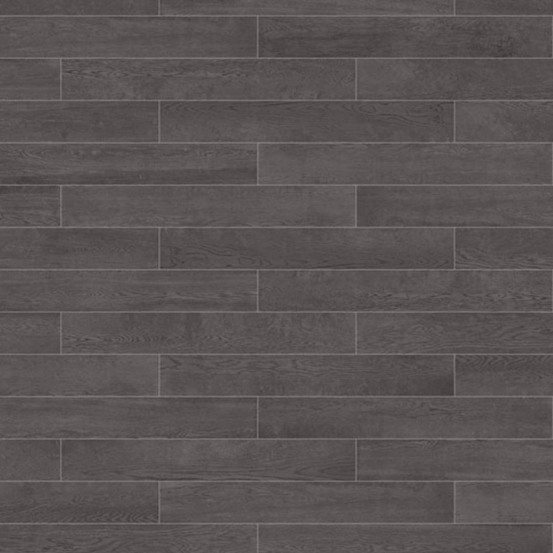 Betonsil Duet Dark Wood Effect Porcelain Tile 10 x 70cm