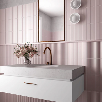 Small Format Costasera Praya Stone Pink Matt 5x20-Tiles-Delforno