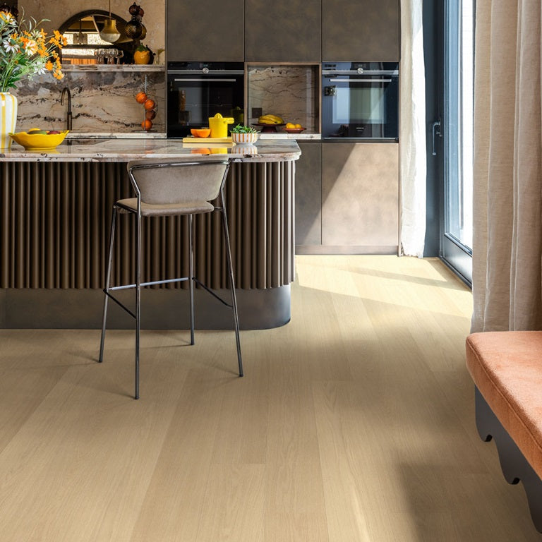 Beige Varnished Oak Laminate Wooden Flooring 21.2 x 138cm-Unilin Distribution-Delforno