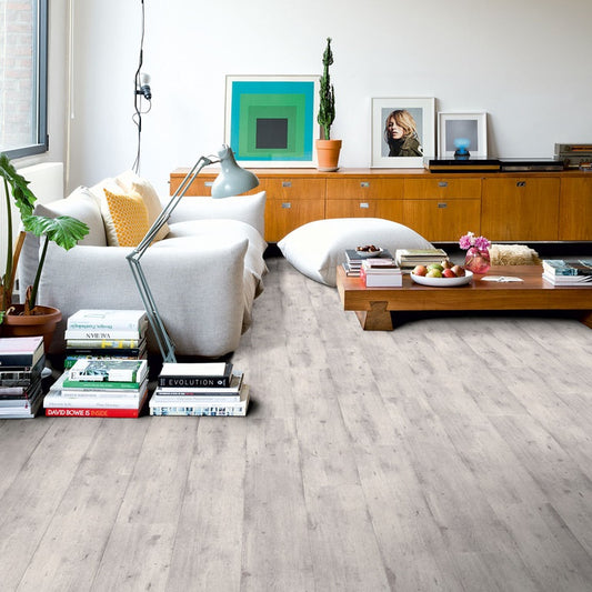 Concrete Wood Light Grey Laminate Wooden Flooring 137.87 x 19cm-Unilin Distribution-Delforno
