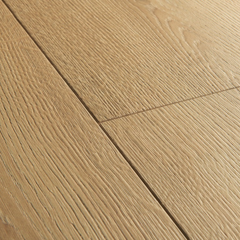 Brushed Oak Warm Natural Laminate Wooden Flooring 21.20 x 138cm-Delforno