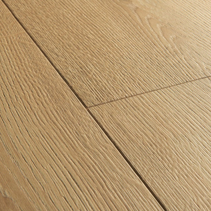 Brushed Oak Warm Natural Laminate Wooden Flooring 21.20 x 138cm-Delforno
