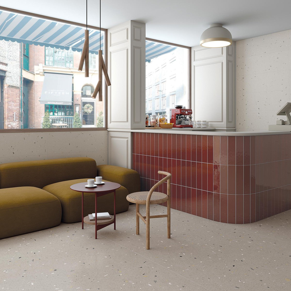 Terrazzo Collection Croccante Sesamo Glazed Porcelain 60 x 60cm-Delforno