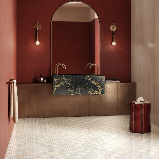 Intarsi Warm Asty 3D Satin 60 x 120cm Wall & Floor Tile-Delforno