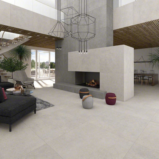 XTRA Nassau-R Gris Concrete Effect Porcelain Tile 60 x 60 x 2cm-Vives-Delforno