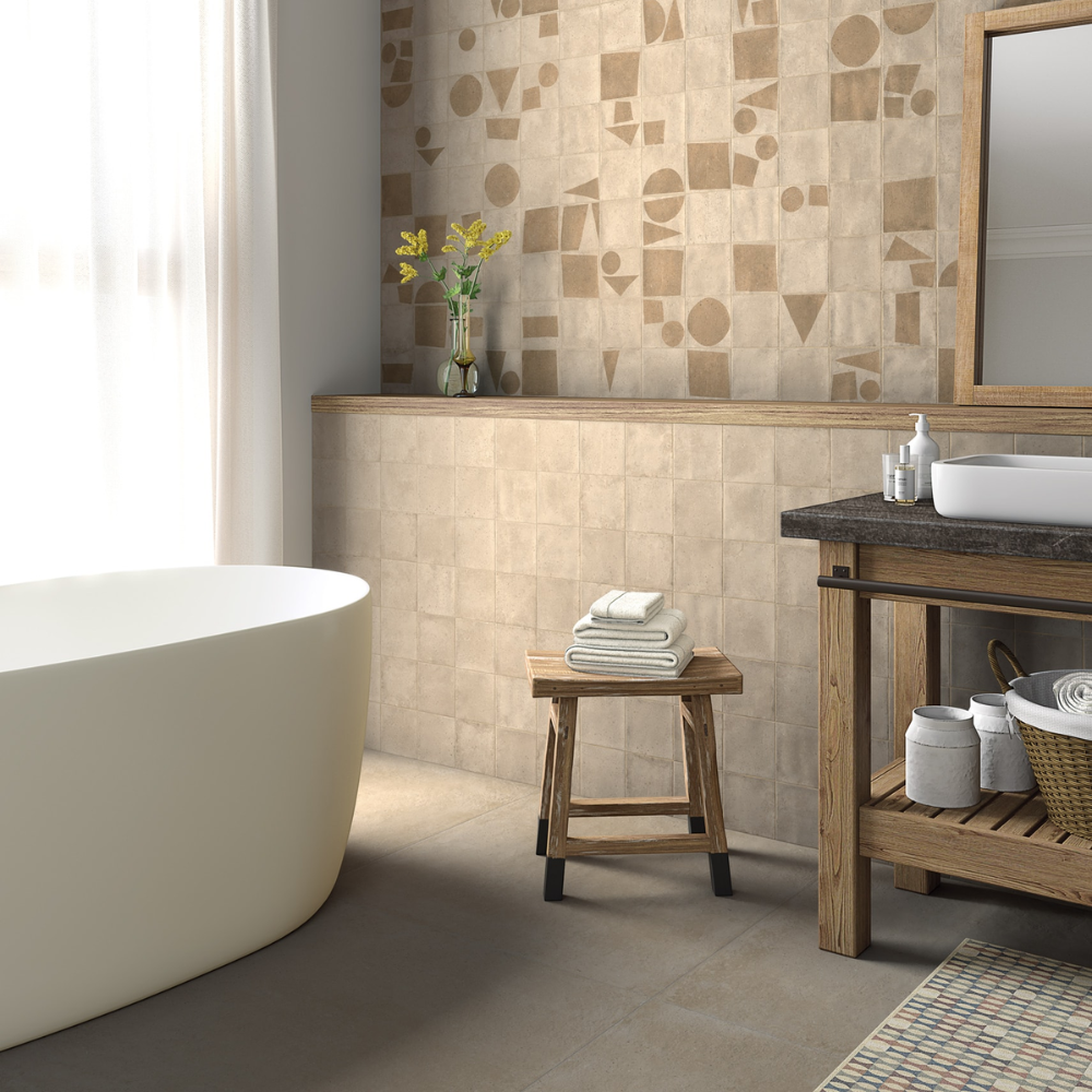 Root Mellow Ceramic Tile 13 x 13cm-Delforno