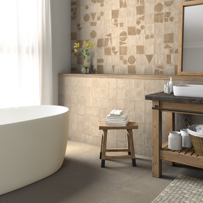 Root Mellow Ceramic Tile 13 x 13cm-Delforno