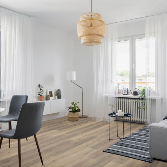 Greige Oak Laminate Wooden Flooring 19.6 x 121.5cm-Wood Innovations-Delforno