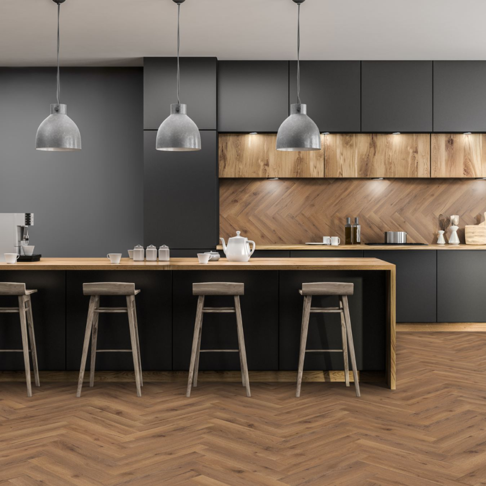 Oak Robust Fumed Herringbone Laminate Wooden Flooring 10 x 60cm-Wood Innovations-Delforno