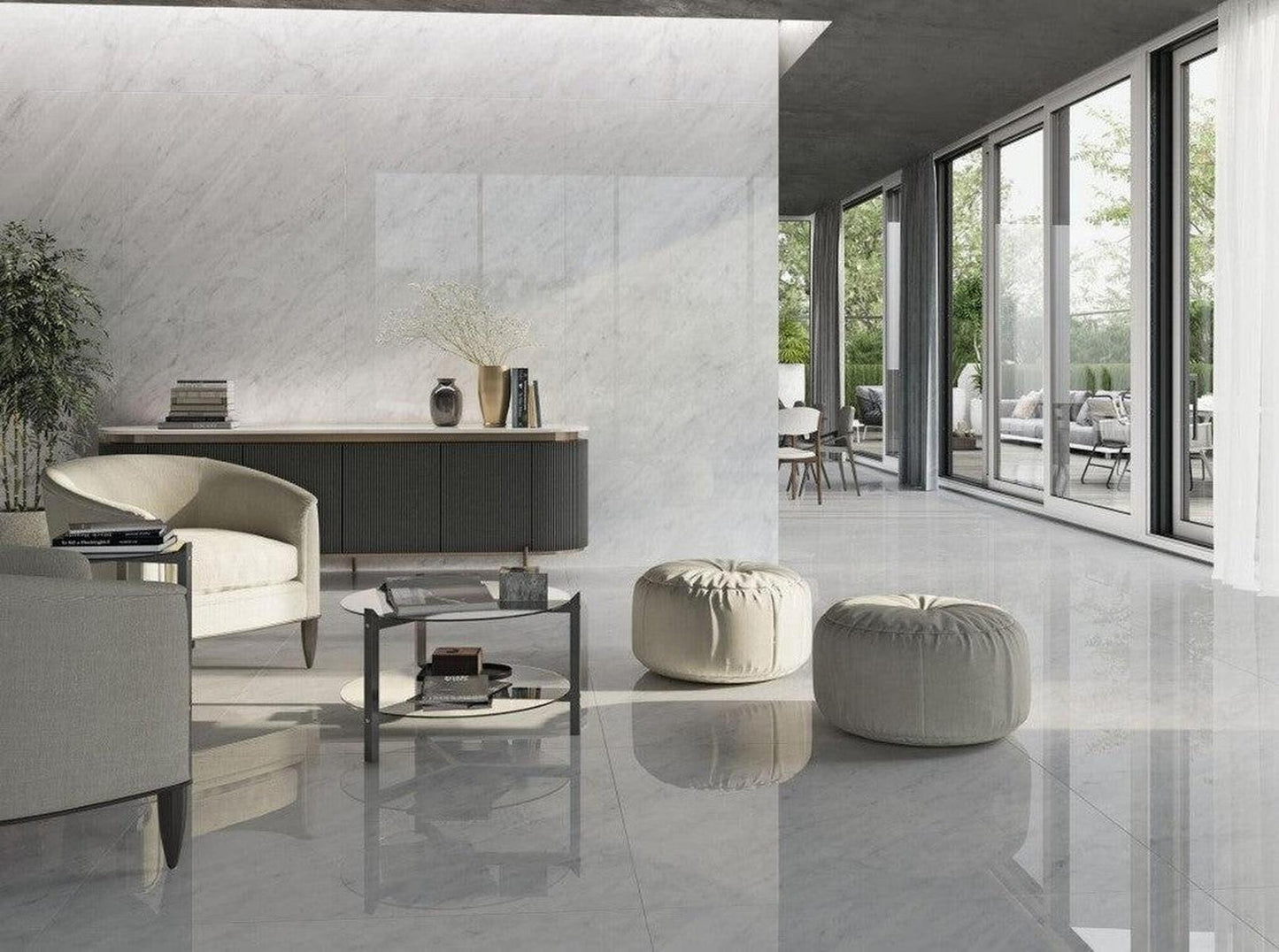 XL Slab Collection Pulidio Grande Marble Porcelain Tile 120 x 260cm-Delforno