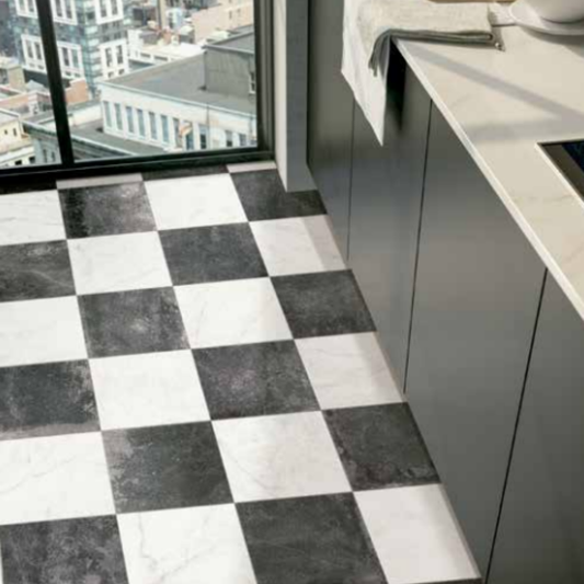 Panarea Black Porcelain Tile 30 x 30cm