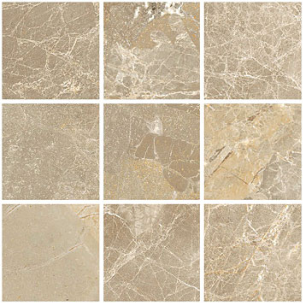 Cosmopolitan Taupe Porcelain Tile 30 x 30cm-Delforno
