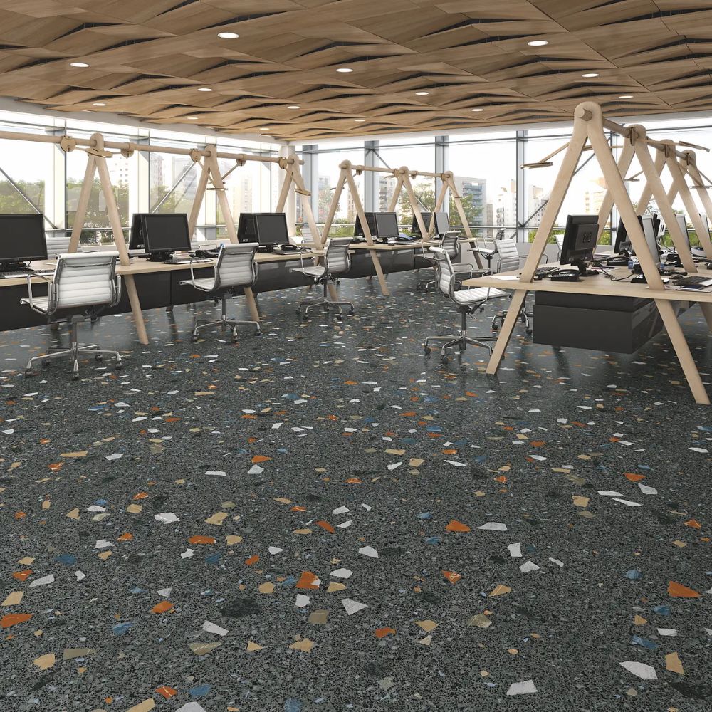 Stracciatella-R Grafito 80 x 80cm-Arcana Ceramica-Delforno