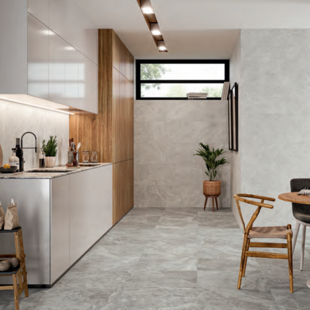 Tenby White Matt Ceramic Tile 40 x 120cm