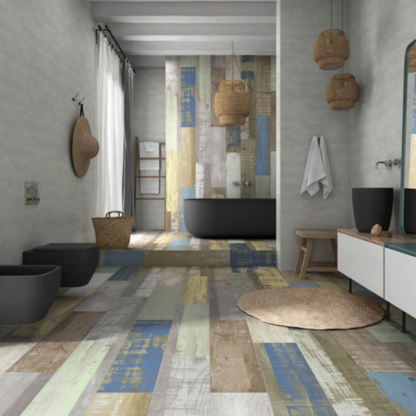 Chalkwood Vestige Natural Porcelain Tile 25 x 100cm-Delforno