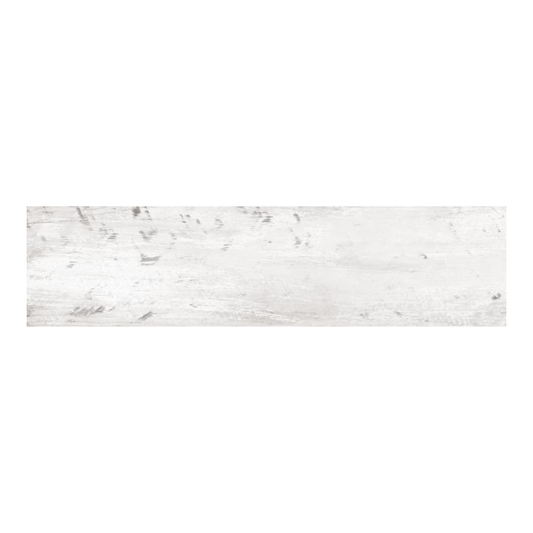 Chalkwood White Porcelain Tile 25 x 100cm