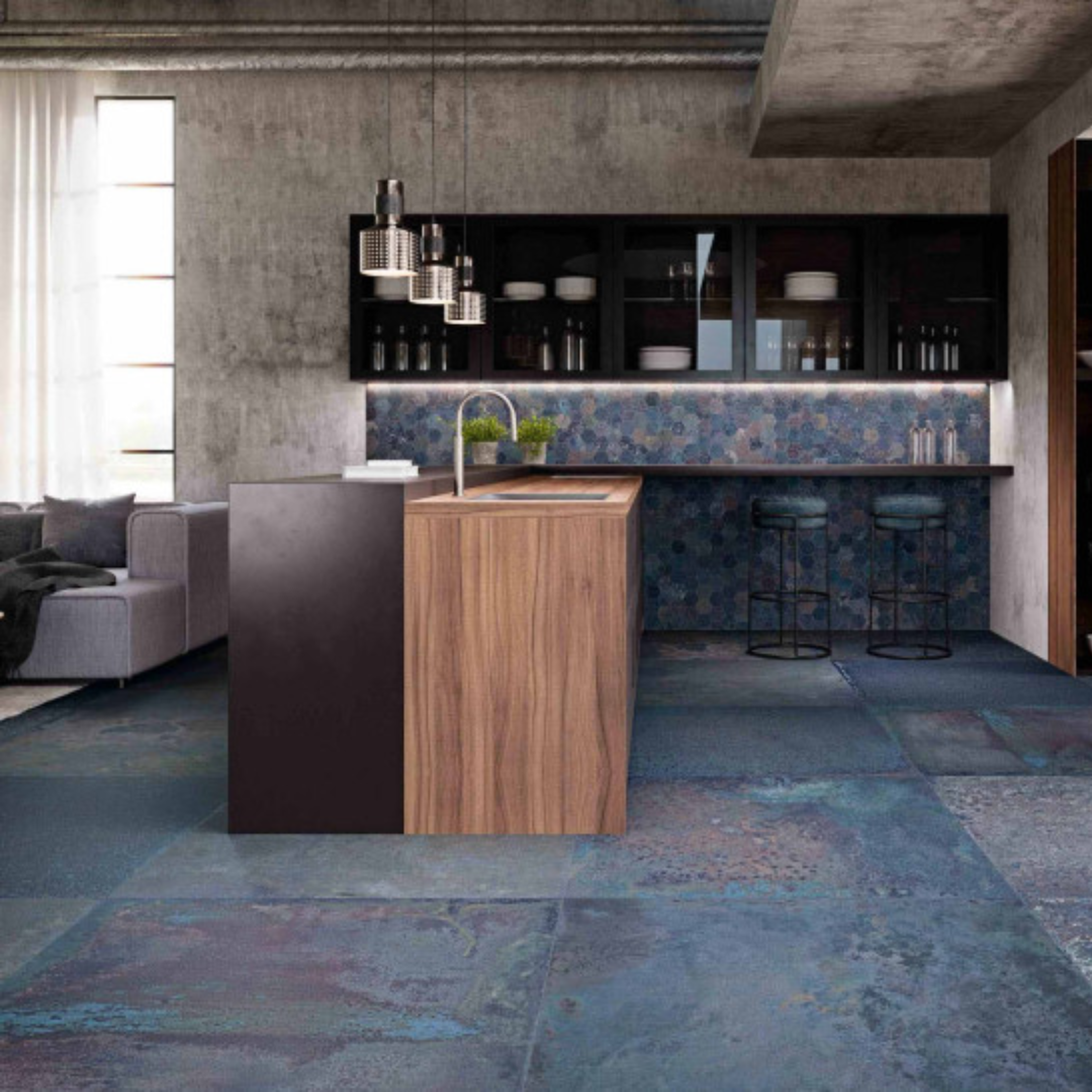 Corten Sapphire Natural Porcelain Tile 60 x 60cm-Delforno