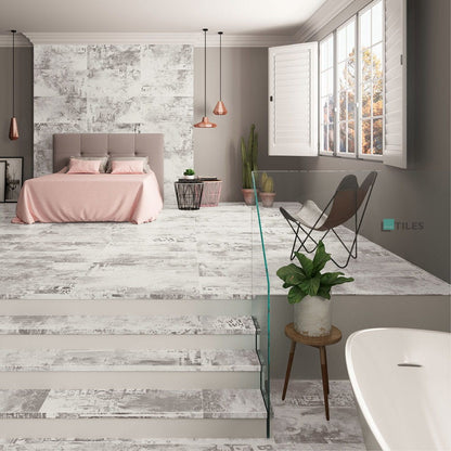 Expressions Grey High Honed Porcelain Tile 89.46 x 89.46cm-Delforno