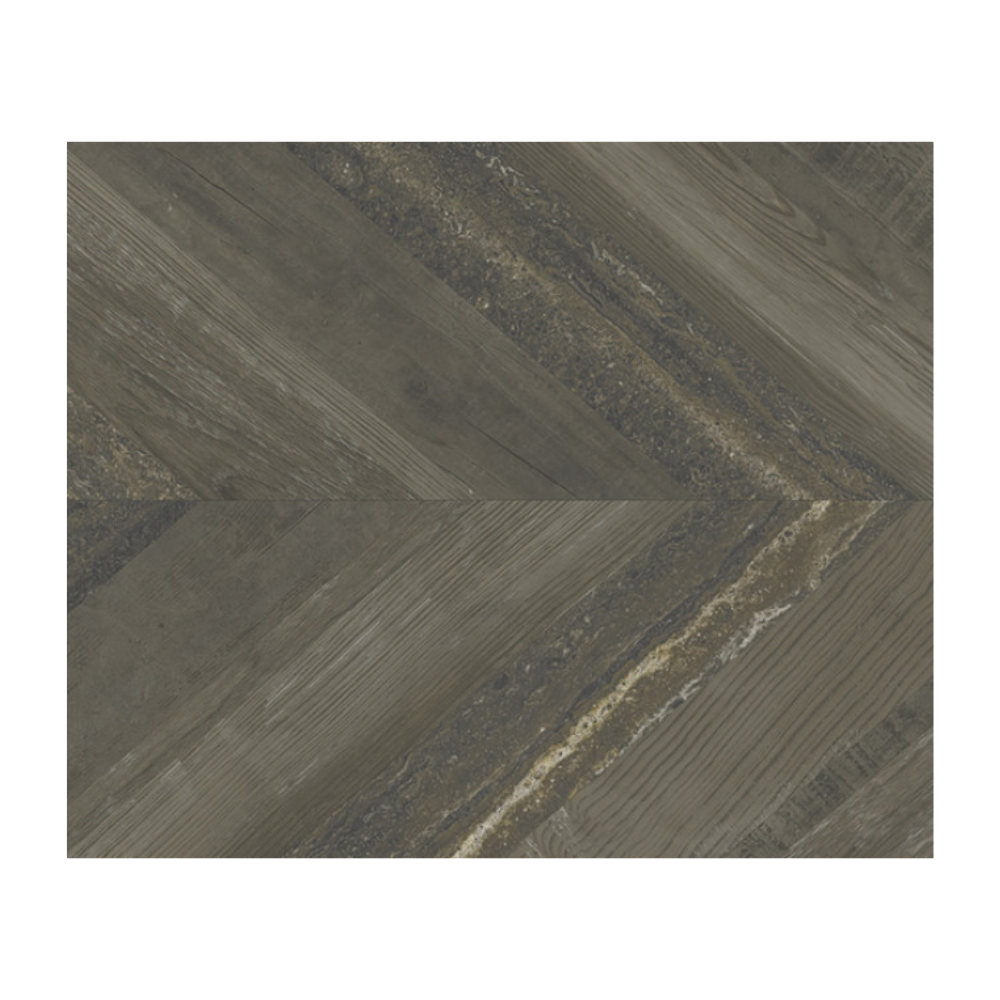 Chevron Walnut Stamp Porcelain Tile 50 x 100cm-Aparici-Delforno