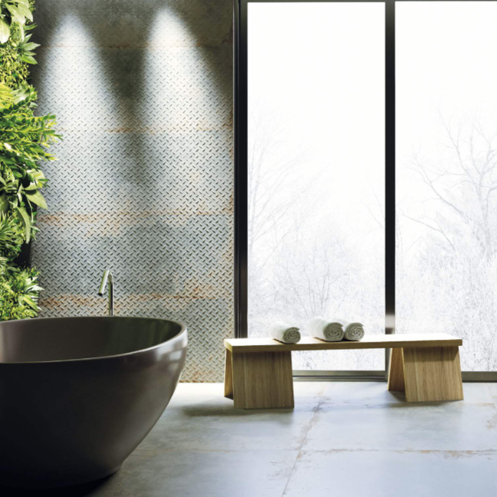 Flamed Green Vega Ceramic Tile 44.63 x 119.3cm-Aparici-Delforno